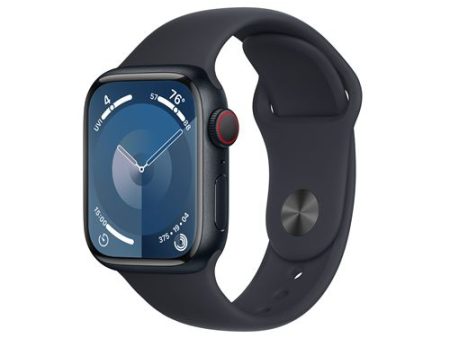 Apple Watch Series 9 GPS 41mm - Cellular - Alumínio Meia-noite | Bracelete Desportiva Meia-noite - S M Online