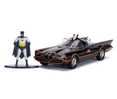 Réplica Batmobile Metal 1:32 1966 Classic Tv com Figura Hot on Sale