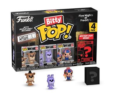 Funko Bitty Pop! Figura de Vinyl Five Nights at Freddy’s: Freddy  - Pack 4 | Inclui Figura Mistério Cheap