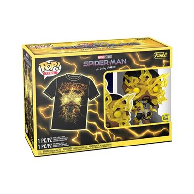 Funko Pop! Tees Marvel Spider-Man No Way Home: Electro Glow - 1164 | T-Shirt Tamanho S For Cheap