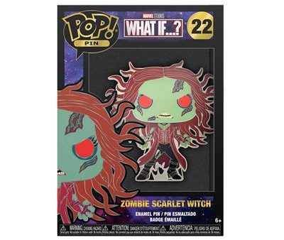 Funko Pop! Pin Esmaltado What If…? Zombie Wanda Maximoff - 22 | Hipótese de Chase Fashion