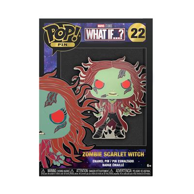 Funko Pop! Pin Esmaltado What If…? Zombie Wanda Maximoff - 22 | Hipótese de Chase Fashion