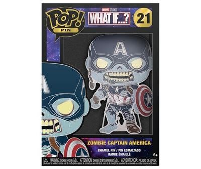 Funko Pop! Pin Marvel What If…? Zombie Captain America - 21 Online Hot Sale