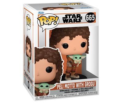 Funko Pop! Figura de Vinyl Star Wars The Mandalorian: Peli Motto with Grogu - 665 For Discount