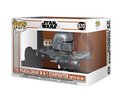 Funko Pop! Figura de Vinyl Star Wars The Mandalorian in N-1 Starfighter - 670 Supply