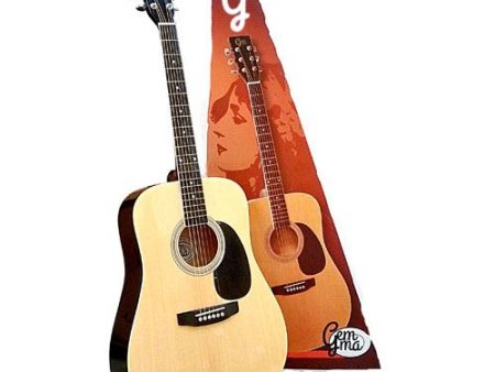 Pack Guitarra Acústica + Saco em Nylon Gemma Standard Nat Online now