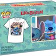 Funko Pop! Tees Disney Lilo & Stitch: Ukelele Stitch Flocked - Tamanho S For Cheap