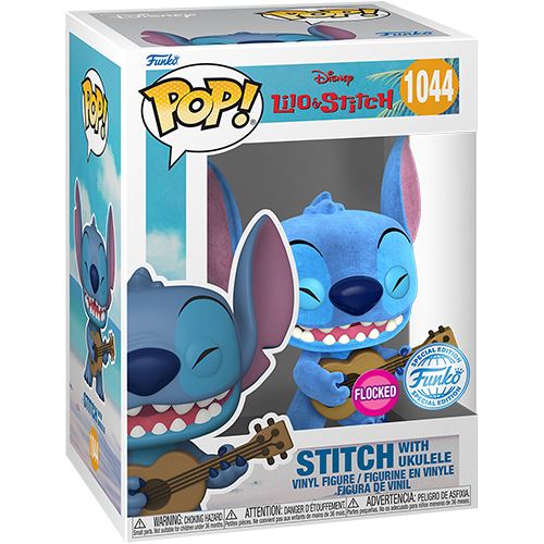 Funko Pop! Tees Disney Lilo & Stitch: Ukelele Stitch Flocked - Tamanho M Online Sale