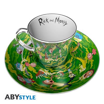 Caneca Espelho e Prato Rick and Morty - Portal Fashion