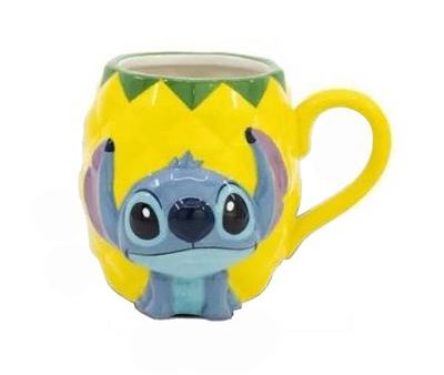 Caneca 3D Disney: Lilo & Stitch Pineapple 414ml - Stor Cheap