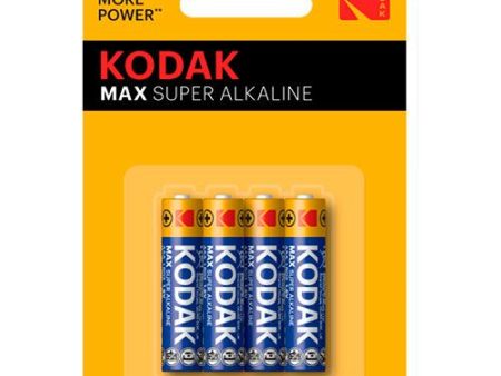 Pilhas Kodak Max Alcalina AAA LR03 - 4 Uni. Online Hot Sale