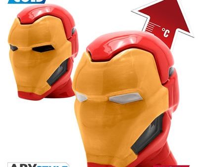 Caneca 3D Termosensível Marvel - Iron Man on Sale