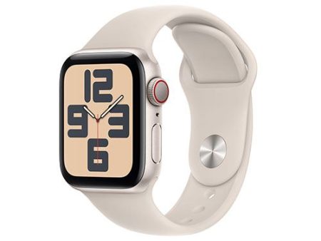 Apple Watch SE GPS 40mm - Cellular - Alumínio Luz das estrelas | Bracelete Desportiva Luz das estrelas - M L Hot on Sale