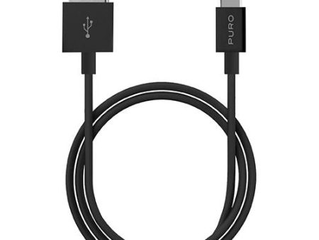 Cabo Puro USB para USB-C 1M - Preto For Cheap