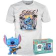 Funko Pop! Tees Disney Lilo & Stitch: Ukelele Stitch Flocked - Tamanho S For Cheap