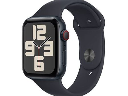 Apple Watch SE GPS 44mm - Cellular - Alumínio Meia-noite | Bracelete Desportiva Meia-noite - M L Cheap