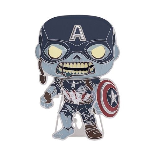 Funko Pop! Pin Marvel What If…? Zombie Captain America - 21 Online Hot Sale