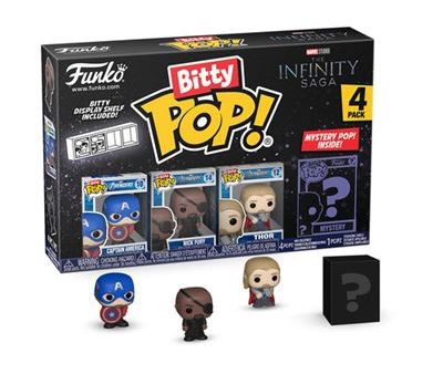 Funko Bitty Pop! Marvel Captain America - Pack de 4 For Discount