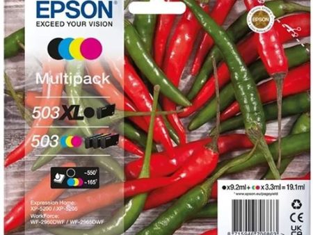 Multipack de Tinteiros Epson 503 - Preto XL | Ciano | Amarelo | Magenta Discount