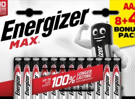 Pilhas Energizer Max AAA CHP12 - Blister 8+4 Cheap