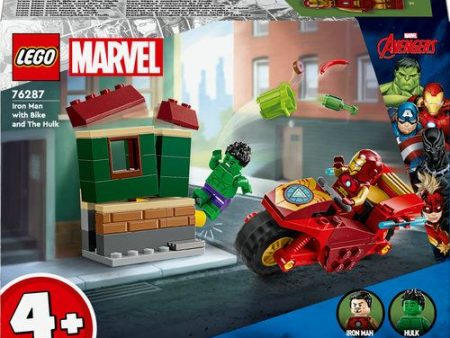 LEGO Marvel Super Heroes 76287 - Iron Man com Mota e Hulk Hot on Sale