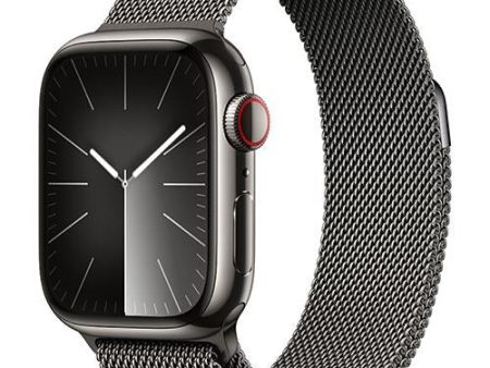 Apple Watch Series 9 GPS 41mm - Cellular - Aço Inoxidável Grafite | Bracelete Milanese Grafite Discount