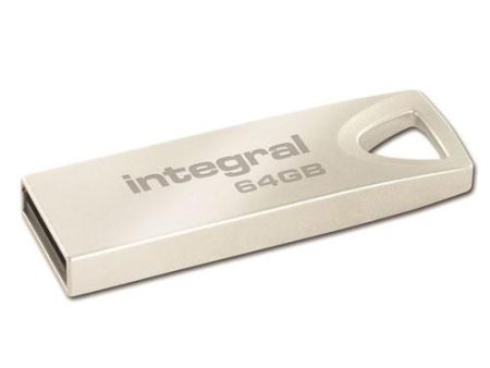 Pen USB 2.0 Integral Metal Arc - 64GB Online Hot Sale