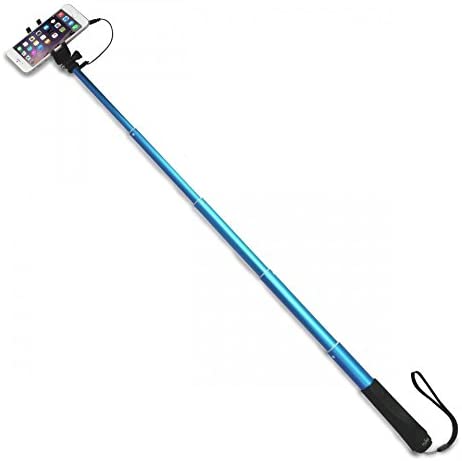 Selfie-Stick Puro C  Cabo Jack 3.5mm Azul Hot on Sale