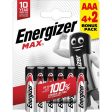 Pilhas Energizer Max AAA MAX - Blister 4+2 Supply